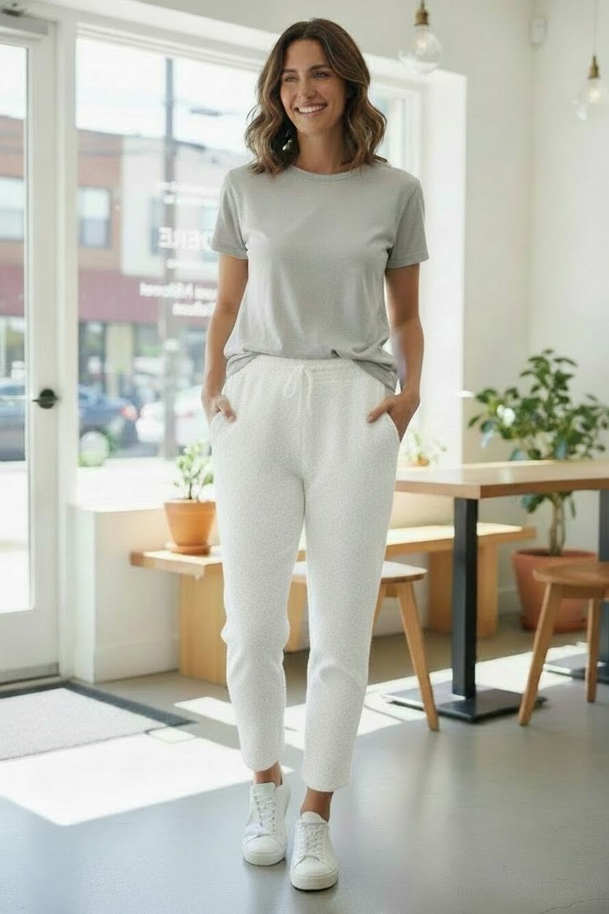 BP Cream Fleece Drawstring Pants Casual Loungewear Comfortable Cozy Soft  S NWOT